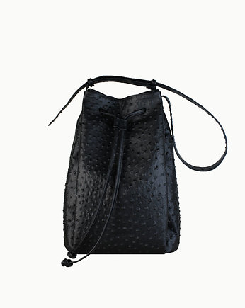 "Le sac grande" czarna tłoczona skóra, Hedonism