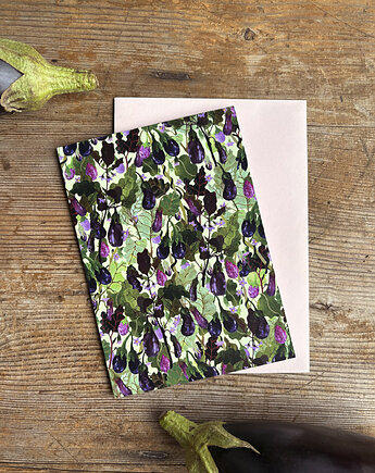 Kartka- Aubergine- Grafika- Ilustracja- Kartka okolicznościowa, BOSKE