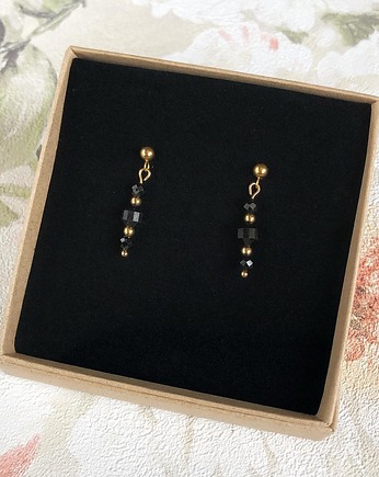 Kolczyki -  Czarny Turmalin, Gleeme Jewellery