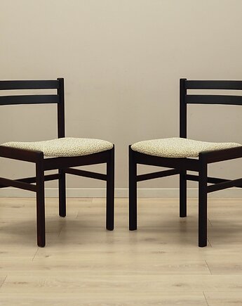 Komplet dwóch krzeseł palisandrowych, duński design, lata 70, Dania, Przetwory design