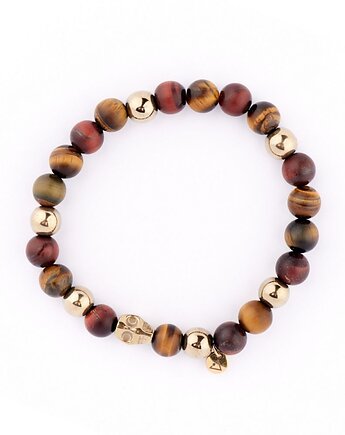 Męska bransoletka z kamieni odwagi i wojowników, Kulka Bransoletki