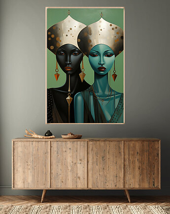 Oblicza Innych Wymiarów - Plakat - Druk - Abstrakcja, Surrealizm, Loft #4, Black Sapphire Art
