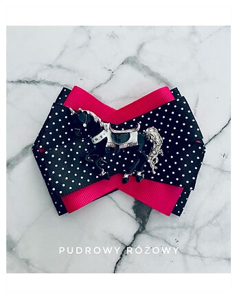 Brosza z jednorożcem/ konikiem NEW, Pudrowy Różowy