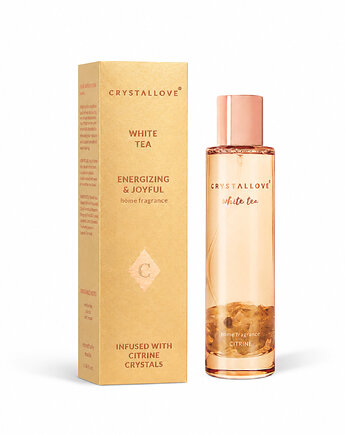 CRYSTALLOVE White Tea & Citrine Mgiełka Zapachowa do Wnętrz 100 ml, CRYSTALLOVE