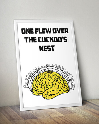 Plakat One flew over the cuckoo's nest - Lot nad kukułczym gniazdem, Młynarski Custom