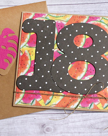 S A L E :: 18-te urodziny :: KARTKA URODZINOWA, kaktusia