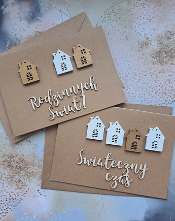 Zestaw dwóch kartek bożonarodzeniowych, Kartkodzielo