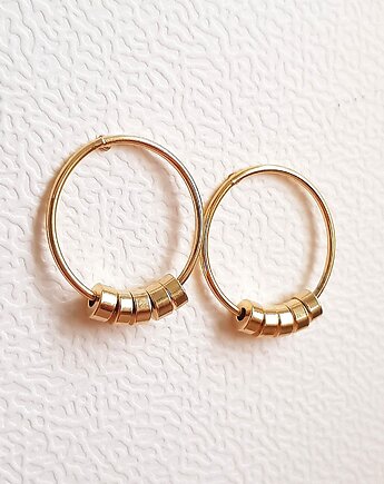 Kolczyki pozłacane Pierścienie na Orbicie, Mitsu