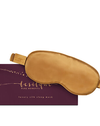 LE SILQUE Opaska na oczy z jedwabiu - gold, Le Silque