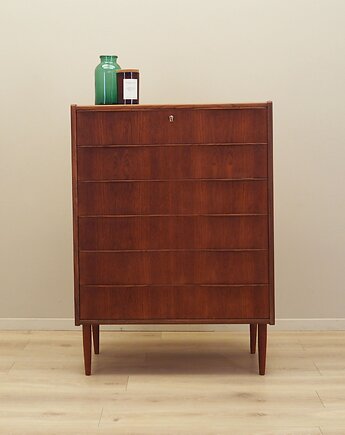 Komoda tekowa, duński design, lata 70, produkcja: Dania, Przetwory design