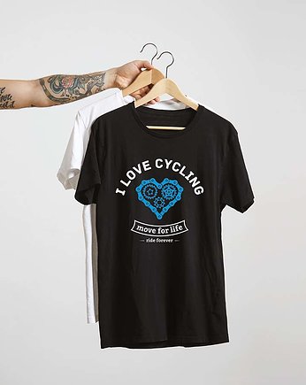 Koszulka T-SHIRT. I love cycling, studioixi
