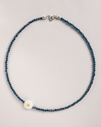 Choker Stokrotka z granatowego kamienia, Konevka store