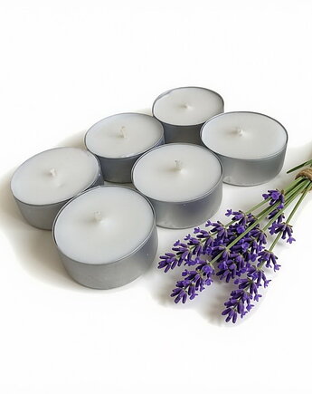 Blue Lavender  6 szt./ tealight 85g- wosk sojowy (inne zapachy), Coccola JEWELLERY