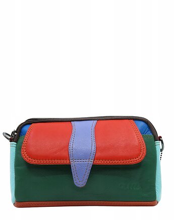 Torebka damska skórzana kolorowa pojemna zero waste ze skrawków OLIVKA, Olivka Warsaw