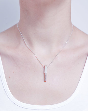 wisiorek krótki z kolekcji EDGY/ SILVER/SF, Daria Siwiak Jewellery