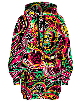 Bluza Oversize Tunika DR.CROW Drawn Flowers, DrCrow