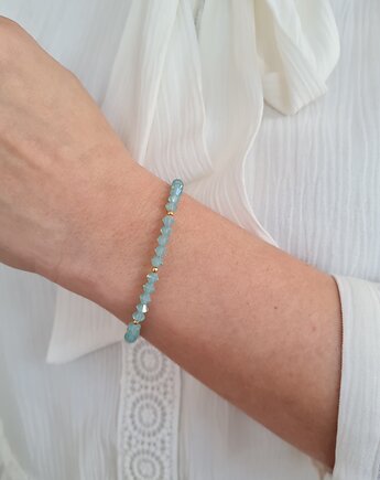 Kryształki Swarovski bransoletka miętowa, Laoni