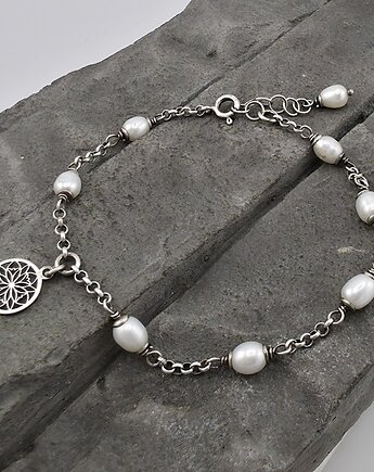 Bransoletka perły z rozetą I, RayOfArt