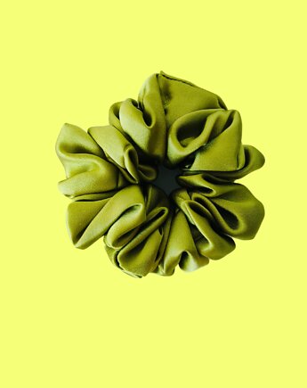 Gumka jedwabna, scrunchie, frotka soczyste jabłko MAXI, Capillum