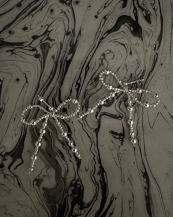 Kolczyki srebrne Kokardki Tęsknota, Vander jewelry