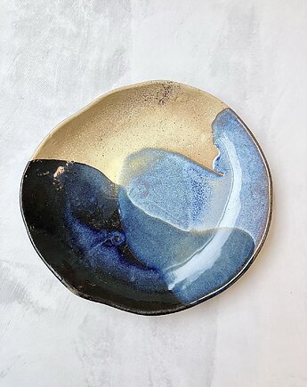 Talerz obiadowy *Pustynny zmierzch* ok.26cm, Studio MGart