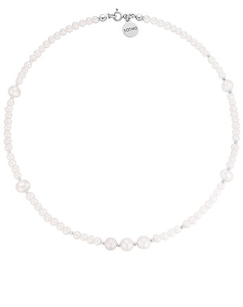Srebrny naszyjnik z pereł naturalnych, SOTHO