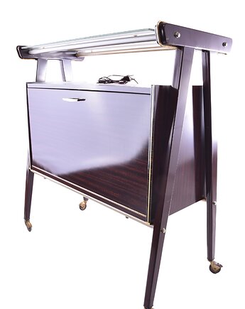 Barek RAMA podświetlany Włochy Mid-Century Modern lata 50./60. 80x84x42 cm, Strzecha