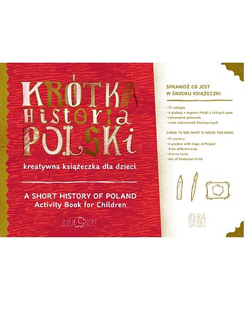 Krótka Historia Polski - kreatywna książeczka, OSOBY - Prezent dla 3 latka
