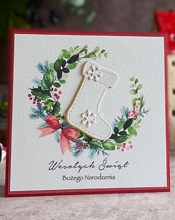 Personalizowana kartka na Boże Narodzenie, BN 20E, Anna Art and Crafts