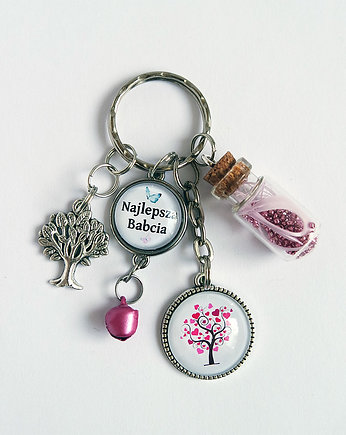 Breloczek - Babcia, drzewko, fiolka, yenoo
