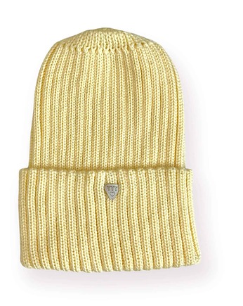 CZAPKA smart merino - smooth banana, YellowYarnyYak