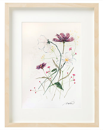 Obraz "Meadow I" oryginał A4, Śmiała Sztuka