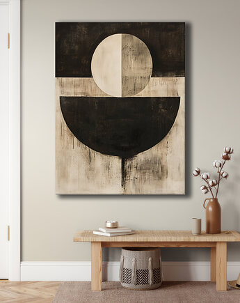 Geometria natury - Obraz na płótnie - Druk Blejtrama, Minimalizm, Loft #129, Black Sapphire Art