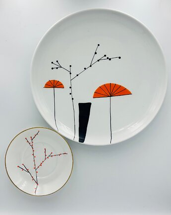Wachlarzyki Ikebana, arent plates