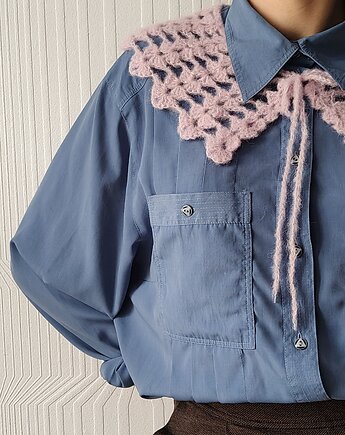 Różowy romantyczny kołnierzyk, wernika