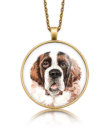 Medalion okrągły SAINT BERNARD rasowy pies, laluv