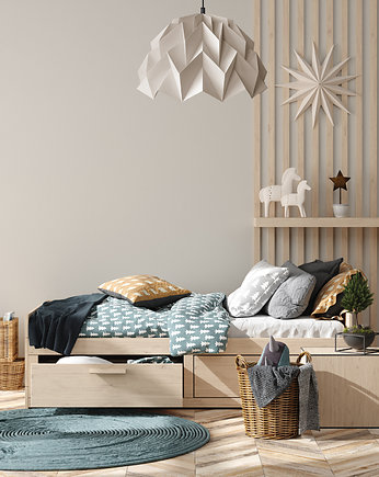 Lampa wisząca origami ICEBERG M beżowa, Ynska