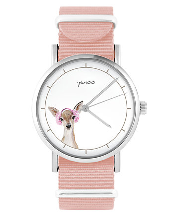 Zegarek - Sarenka - brzoskwiniowy róż, yenoo