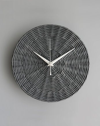 Pleciony zegar w industrialnym stylu, STUDIO blureco
