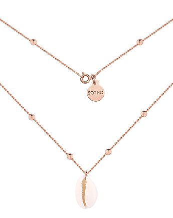 Naszyjnik z różowego złota z muszelką, SOTHO