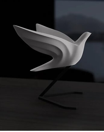 Rzeźba DOVE, Symbol Pokoju i Wolności, POLY STUDIO