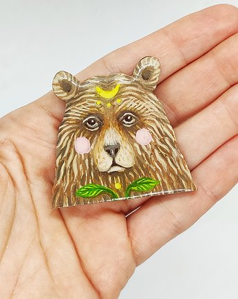 Broszka Nocny Niedźwiedź Listny, Made in Forest