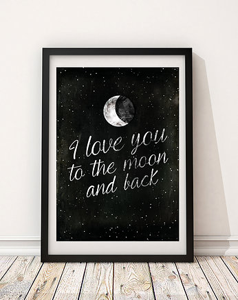 Plakat to the moon and back A3, Anita Tomala