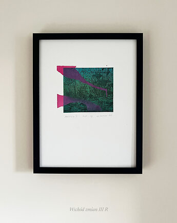 Grafika warsztatowa "Wschód zmian III", ewaziembicka