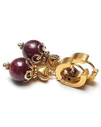 Kolczyki Alloys Collection - Rubiny vol. 2, KiKa pracownia