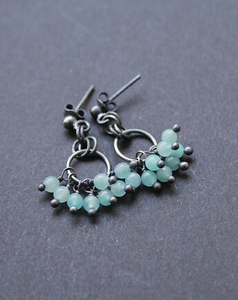 Kolczyki cyganeczki z amazonitem, fado