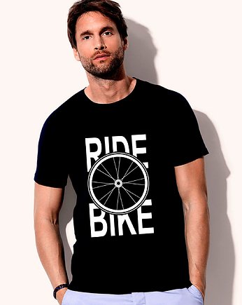 Koszulka organiczna z nadrukiem Ride Bike, ART ORGANIC
