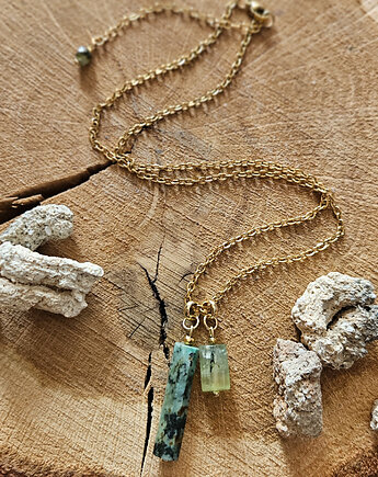 Naszyjnik z turkusem afrykańskim i frenitem, REVEAL