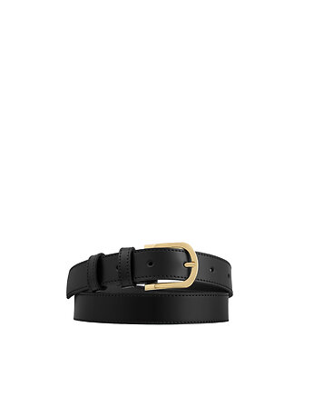 Pasek skórzany Simply Black, bellera