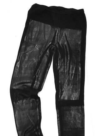Ręcznie drukowane Black leggins / darkstyle, ODIO TEES